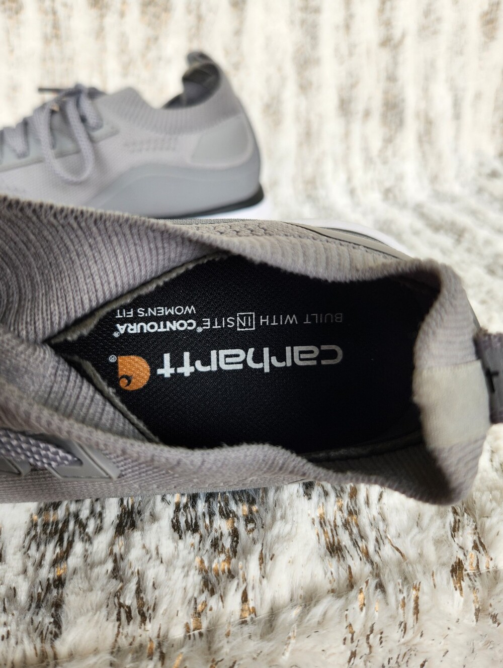 Carhartt Force "Haslett ESD Nano Toe Knit Work Shoe" Grey | Women's Size 7.5 - Picture 8 of 13